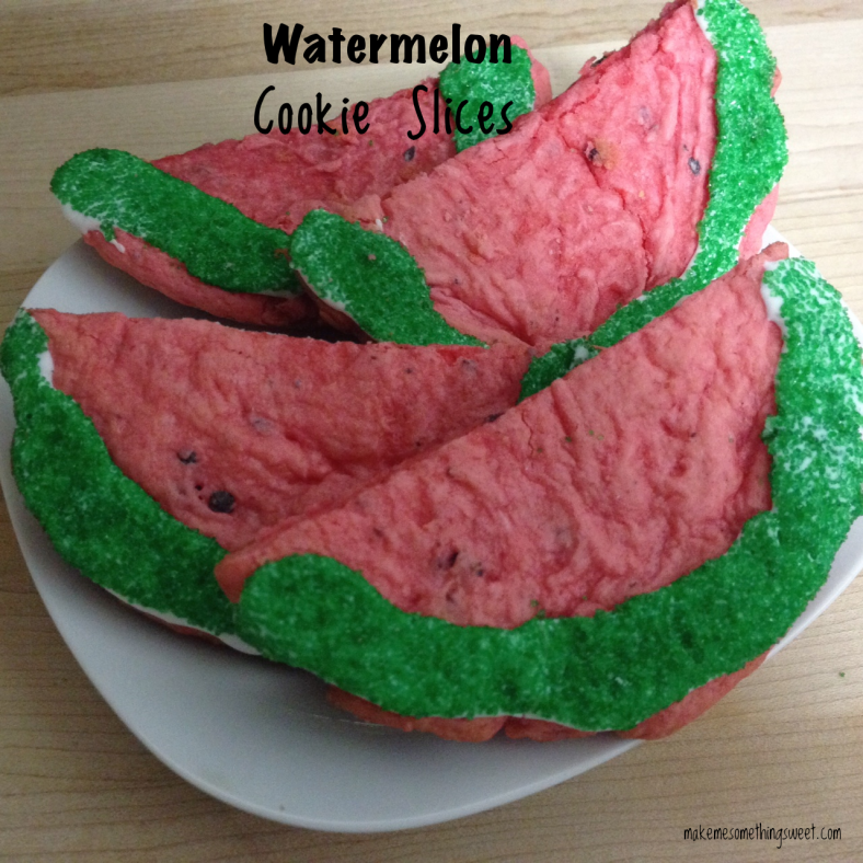 Watermelon Cookie Slices