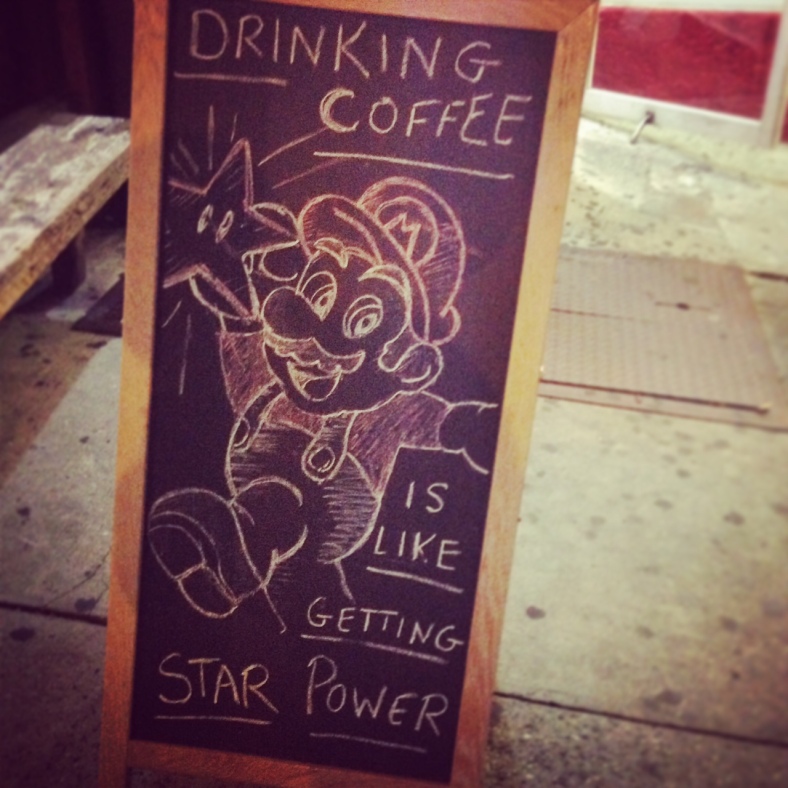 super mario coffee star power